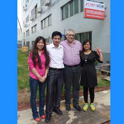 荷兰客户来我公司参观、商谈合作内容